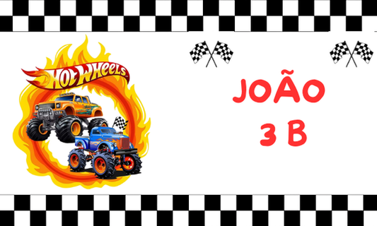 Pack Etiquetas Hot Wheels